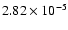 $2.82\times10^{-5}$