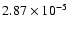 $2.87\times10^{-5}$