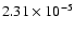 $2.31\times10^{-5}$