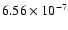 $6.56\times10^{-7}$