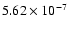 $5.62\times10^{-7}$