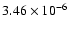 $3.46\times10^{-6}$