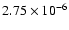 $2.75\times10^{-6}$
