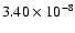 $3.40\times10^{-8}$