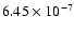 $6.45\times10^{-7}$