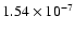 $1.54\times10^{-7}$