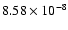 $8.58\times10^{-8}$