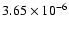 $3.65\times10^{-6}$