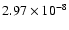 $2.97\times10^{-8}$