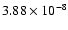 $3.88\times10^{-8}$