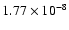 $1.77\times10^{-8}$