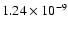 $1.24\times10^{-9}$