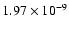 $1.97\times10^{-9}$