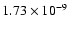 $1.73\times10^{-9}$