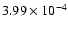 $3.99\times10^{-4}$