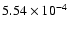 $5.54\times10^{-4}$