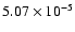 $5.07\times10^{-5}$
