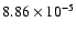 $8.86\times10^{-5}$