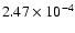 $2.47\times10^{-4}$