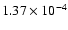 $1.37\times10^{-4}$
