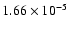 $1.66\times10^{-5}$