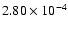 $2.80\times10^{-4}$