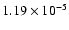 $1.19\times10^{-5}$