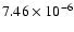 $7.46\times10^{-6}$