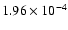 $1.96\times10^{-4}$