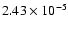 $2.43\times10^{-5}$