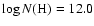 $\log N({\rm H})=12.0$