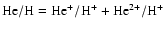 ${\rm He/H}={\rm
He^+/H^+}+{\rm He^{2+}/H^+}$
