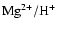 ${\rm Mg}^{2+}/{\rm H}^{+}$