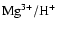 ${\rm Mg}^{3+}/{\rm H}^{+}$