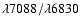 $\lambda7088/\lambda6830$