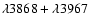 $\lambda3868+\lambda3967$