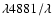 $\lambda4881/\lambda$
