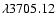 $\lambda 3705.12$