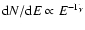 ${\rm d} N/{\rm d}E \propto E^{-\Gamma_\gamma}$