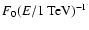 $F_0(E/1~\rm TeV)^{-\Gamma}$