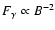 $F_\gamma \propto B^{-2}$