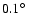 $0.1\hbox{$^\circ$ }$