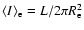 $\langle I\rangle_{\rm e}=L/2\pi R_{\rm e}^2$