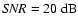 ${\it SNR} = 20~{\rm
dB}$