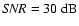 ${\it SNR} = 30 ~{\rm dB}$