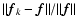 $\Vert \vec{f}_k - \vec{f}\Vert / \Vert \vec{f}\Vert$