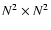$N^2 \times N^2$
