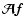 $\vec {\cal A}
\vec{f}$