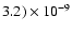 $3.2)\times10^{-9}$