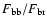 $F_{\rm bb}/F_{\rm br}$